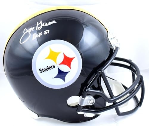 Joe Greene Signed Pittsburgh Steelers Full Size Helmet (HOF)