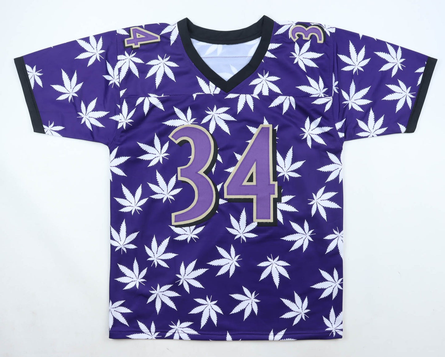 Ricky Williams Signed Baltimore Ravens Custom Weed Pattern Jersey