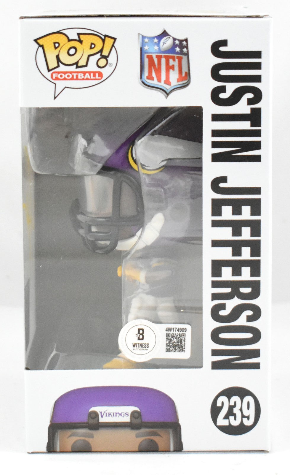 Justin Jefferson Autographed Minnesota Vikings Funko Pop #239