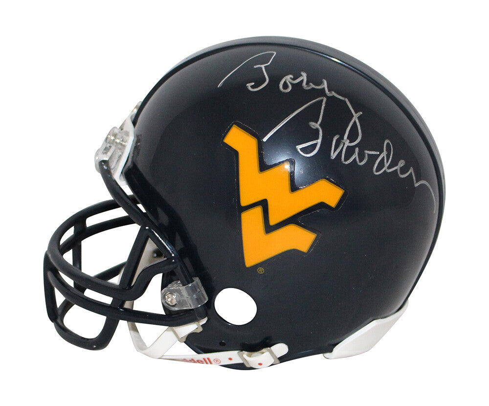 Bobby Bowden Signed West Virginia Mountaineers Mini Helmet (BAS)
