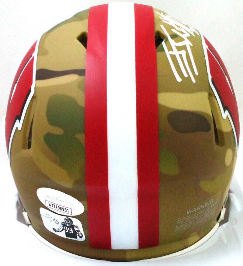 J.J. Watt Signed Wisconsin Badgers Camo Mini Helmet