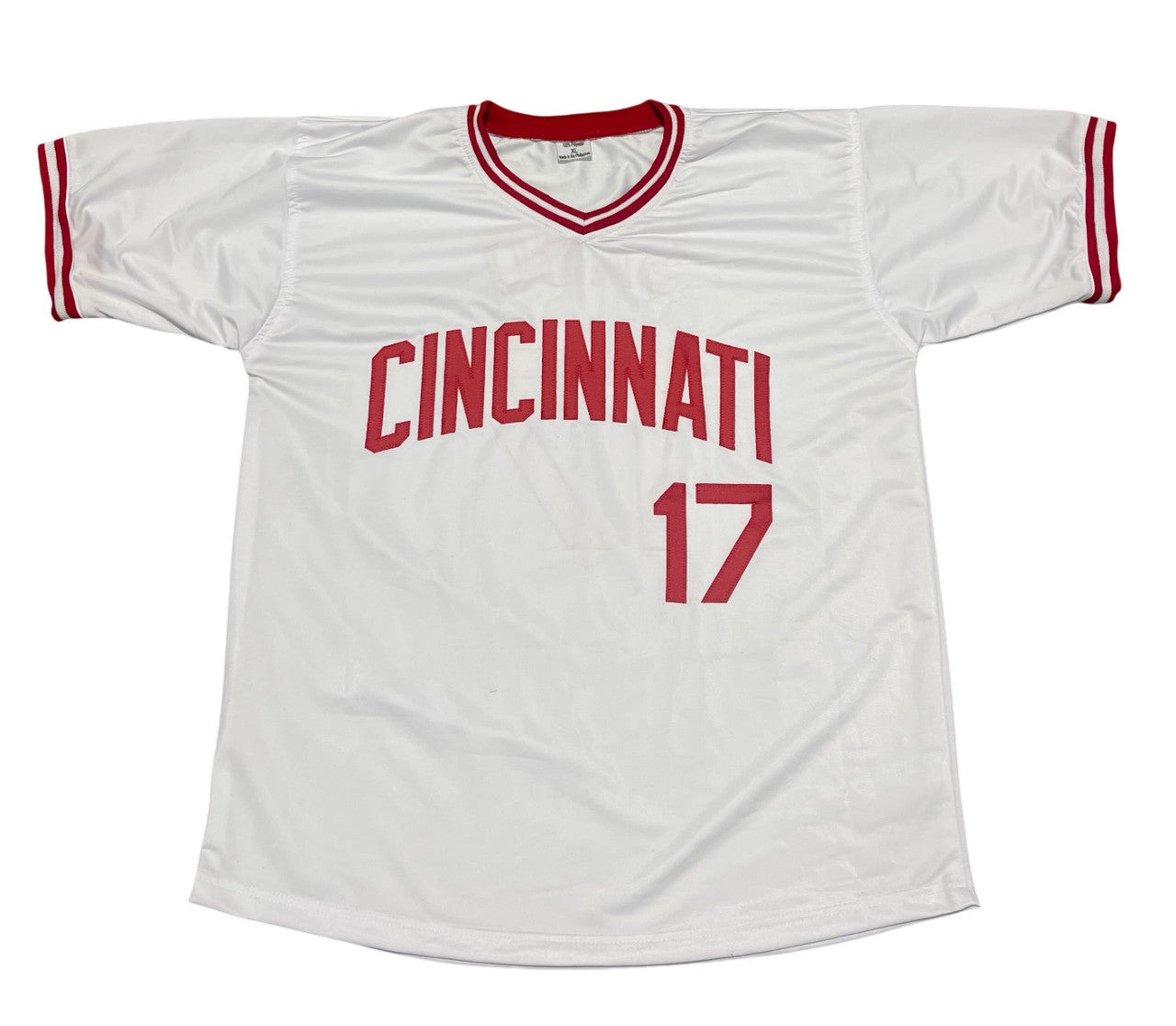 Chris Sabo Signed Cincinnati Reds Custom Jersey (88 NL ROY) Beckett BAS