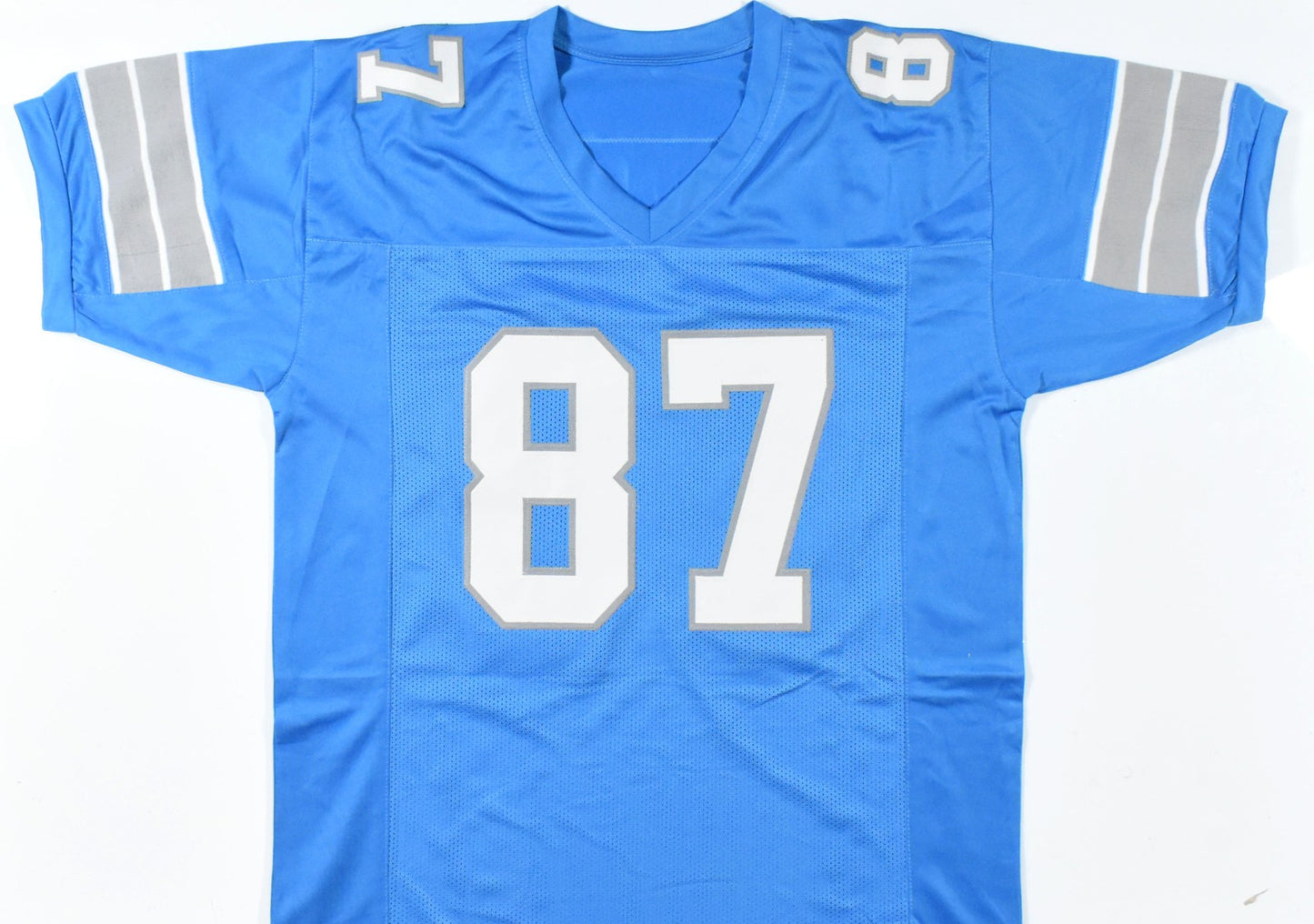 Sam LaPorta Autographed Detroit Lions Custom Blue Jersey