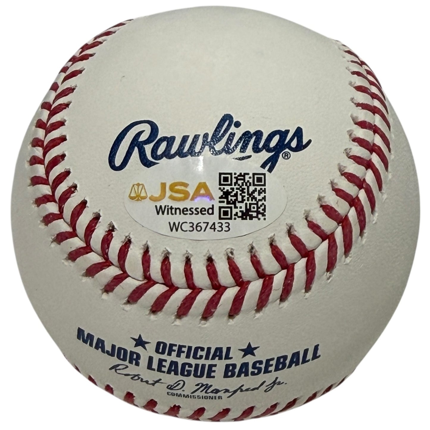 R.A. Dickey Signed ROMLB Baseball (2012 NL Cy Young Inscription) JSA