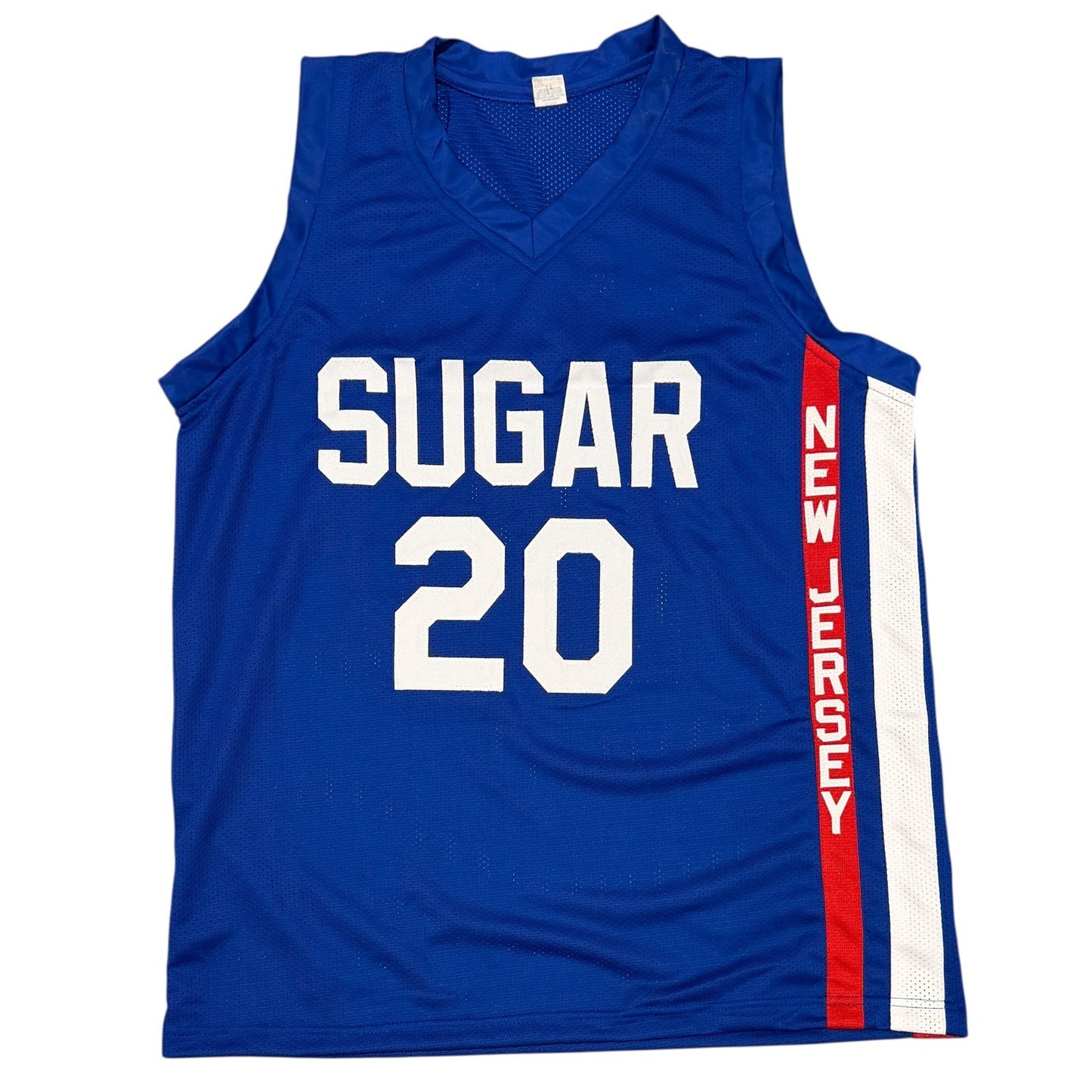 Micheal Ray Richardson Signed "Sugar" Inscribed Nets Custom Jersey