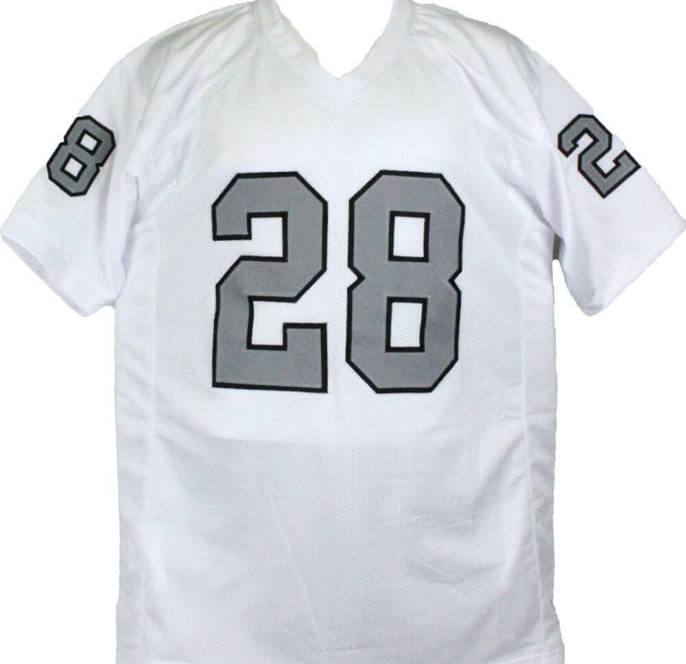 Josh Jacobs Signed Las Vegas Raiders White Color Rush Custom Jersey