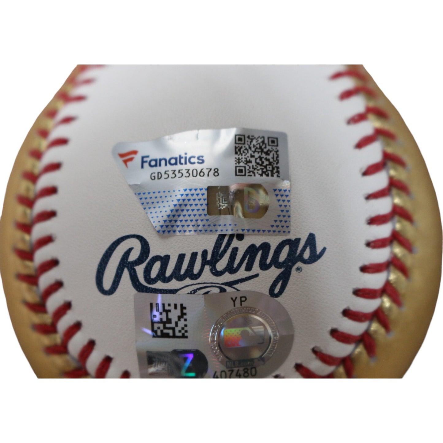 Max Scherzer Signed Texas Rangers Gold & White OML Baseball