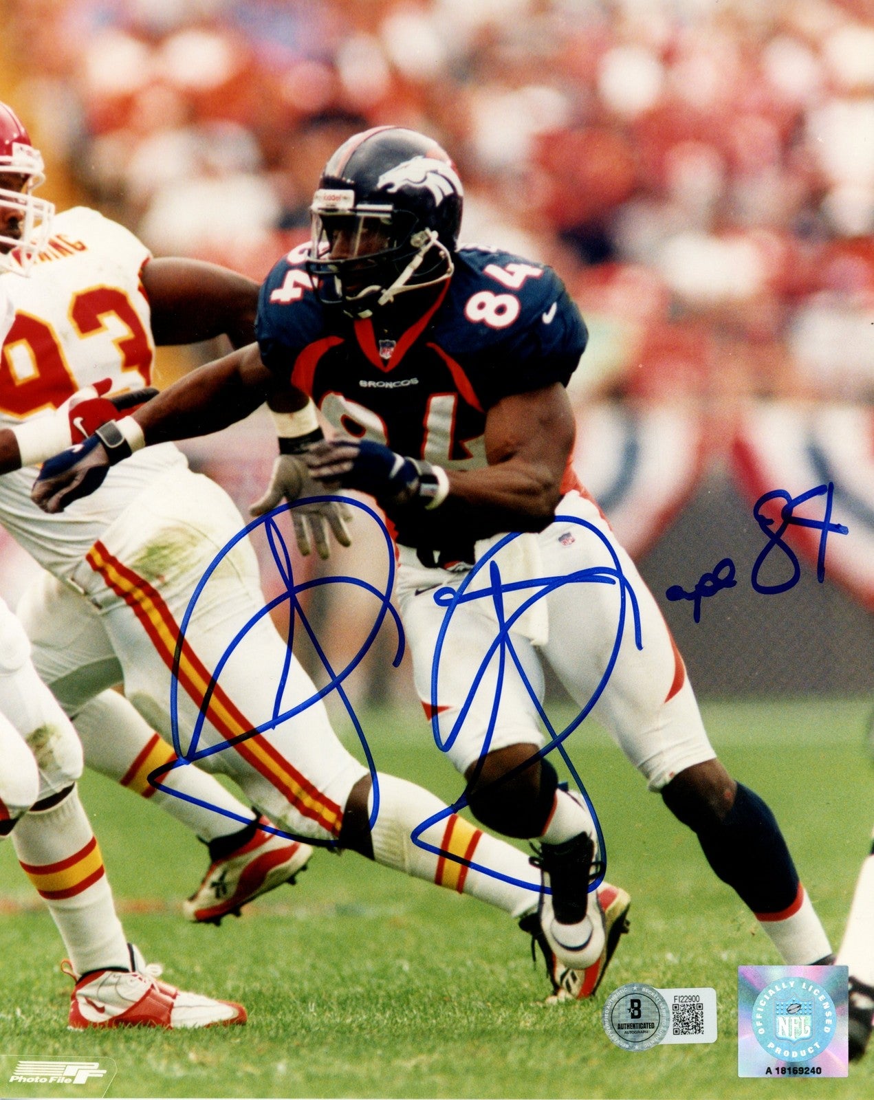 Shannon Sharpe Signed Denver Broncos 8x10 Photo
