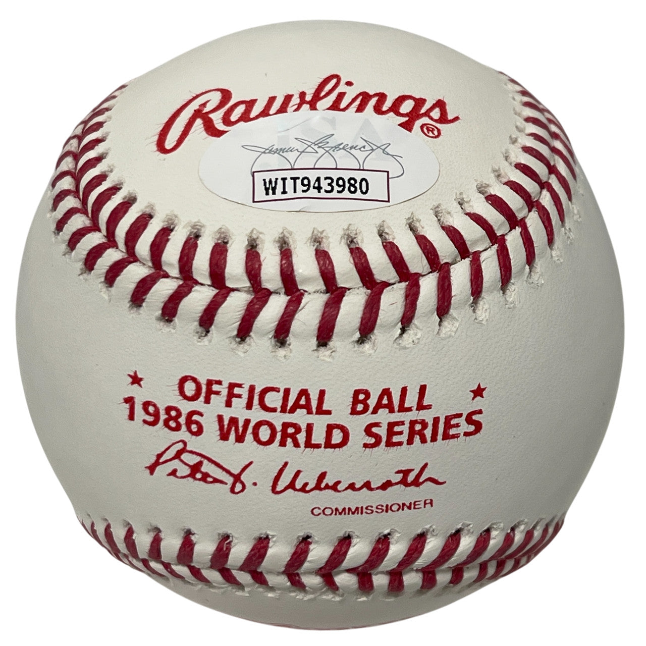 Jesse Orosco Autographed 1986 World Series Logo Baseball (2 Inscriptions)