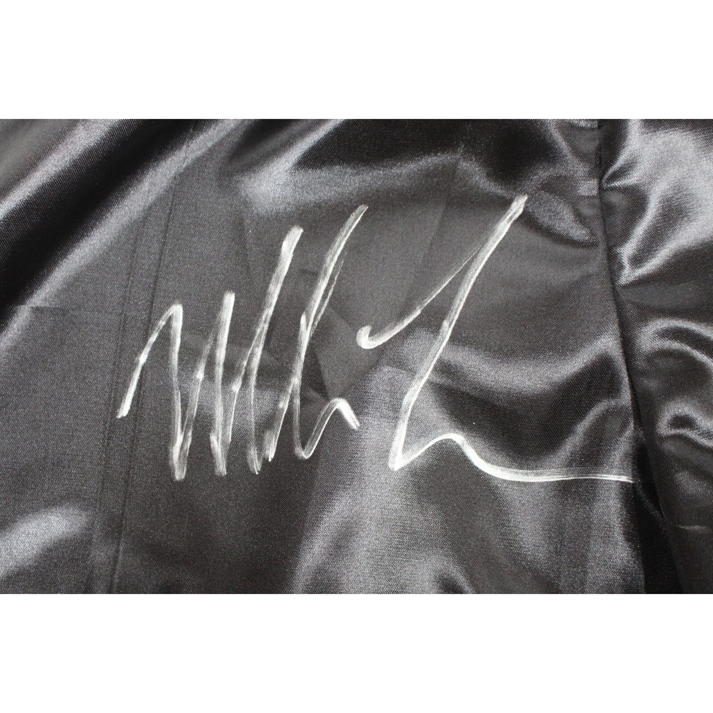 Mike Tyson Autographed Black Boxing Trunks