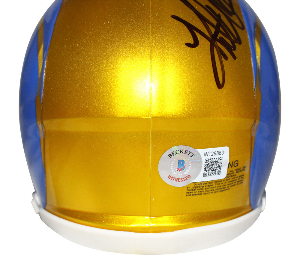 Kurt Warner Autographed St. Louis Rams Flash Speed Mini Helmet BAS