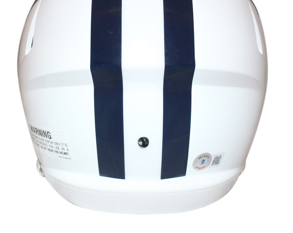 Bob Lilly Autographed Dallas Cowboys Full Size Speed Throwback Helmet HOF