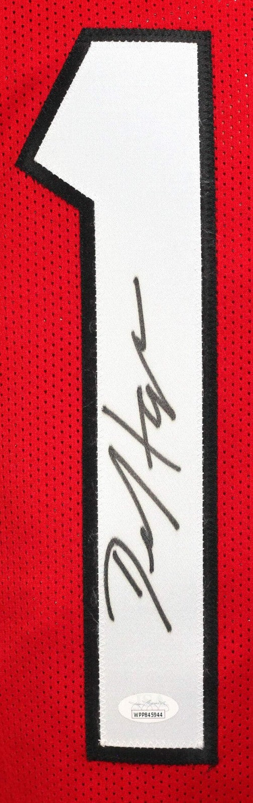 DeAndre Hopkins Signed Red Custom Football Jersey