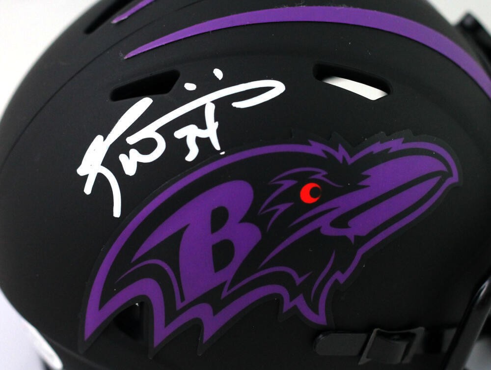 Ricky Williams Signed Baltimore Ravens Eclipse Mini Helmet