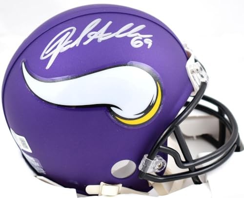 Jared Allen Autographed Minnesota Vikings Mini Helmet - Beckett COA