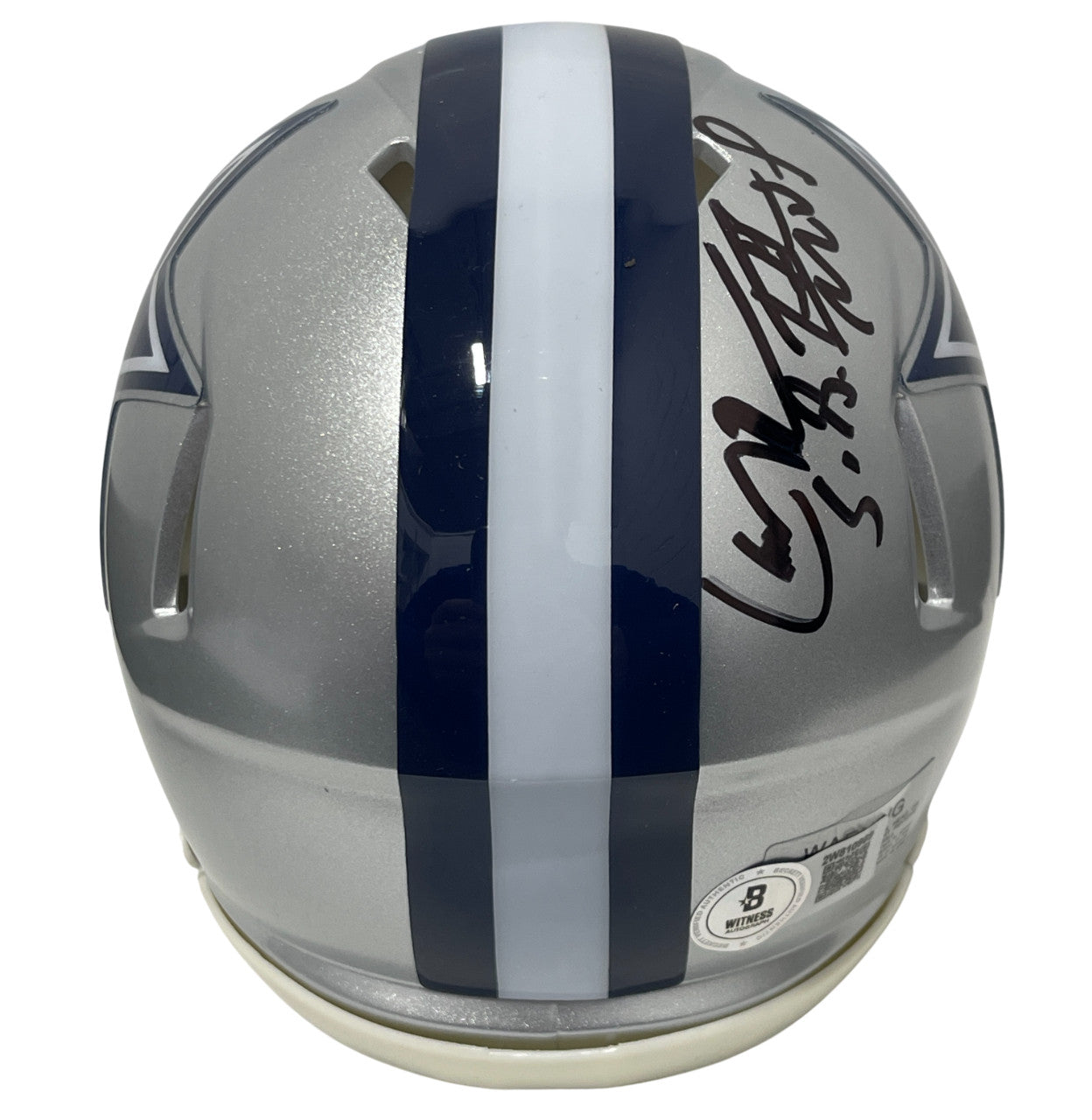 Larry Brown Dallas Cowboys Signed Speed Mini Helmet (SB XXX MVP)