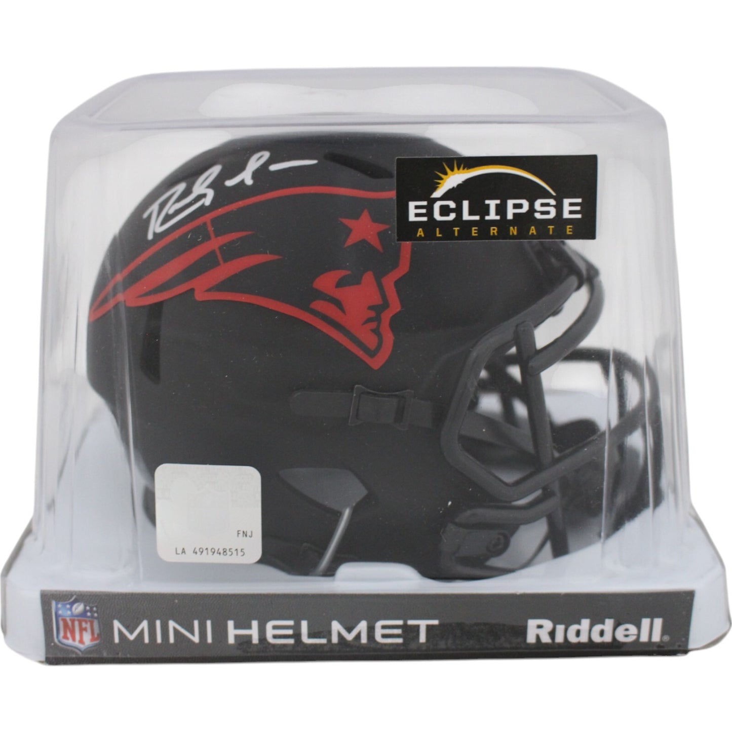 Randy Moss New England Patriots Riddell Eclipse Speed Mini Helmet Beckett