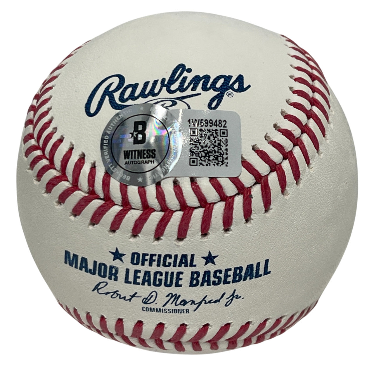 Julio Franco Signed Rawlings Official Major League Baseball (BAS Witnessed)
