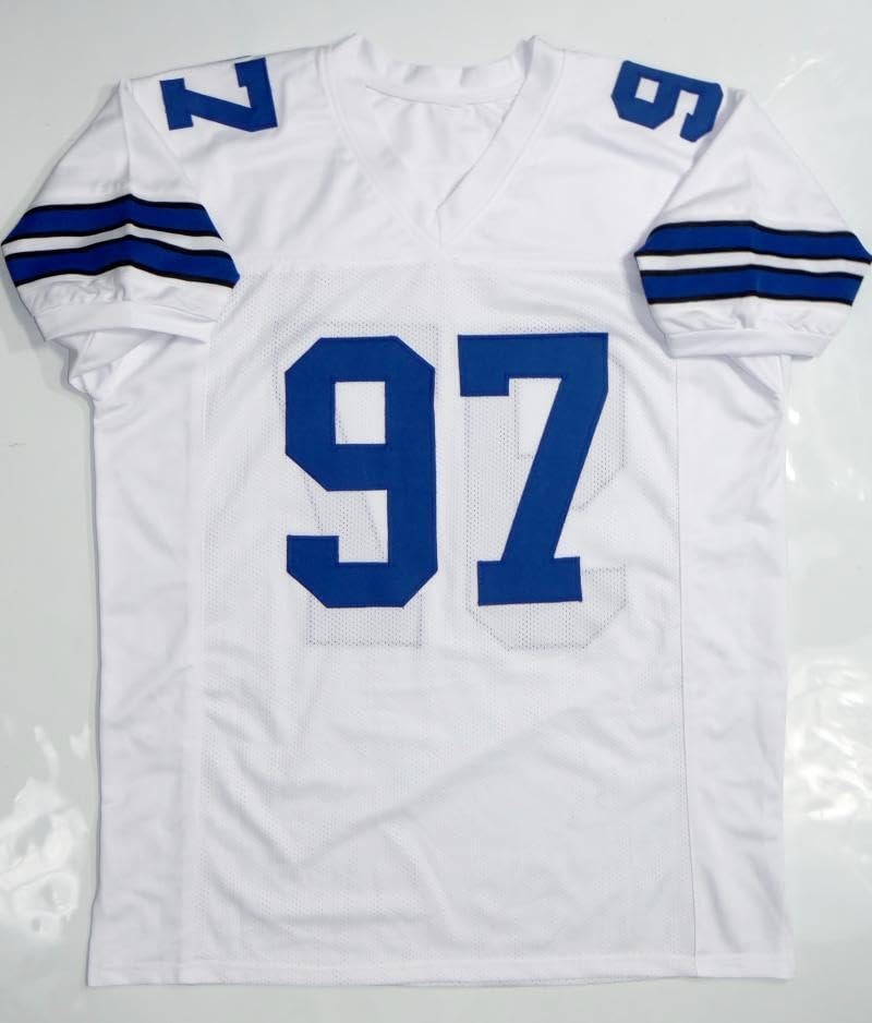 Taco Charlton Signed White Custom Football Jersey