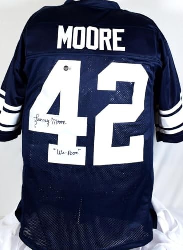 Lenny Moore Signed Navy Blue Penn State Style Custom Jersey