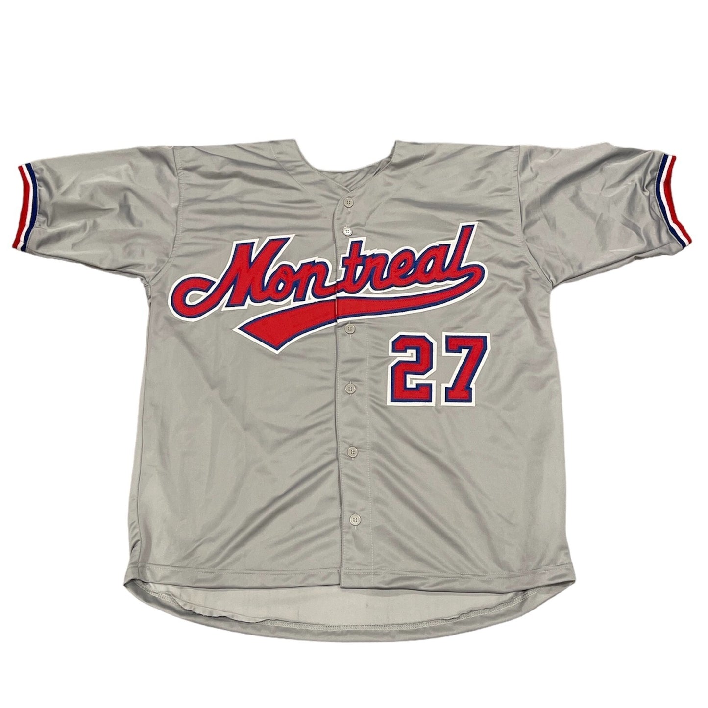 Vladimir Guerrero Autographed Montreal Expos Custom Jersey (Beckett Witness)