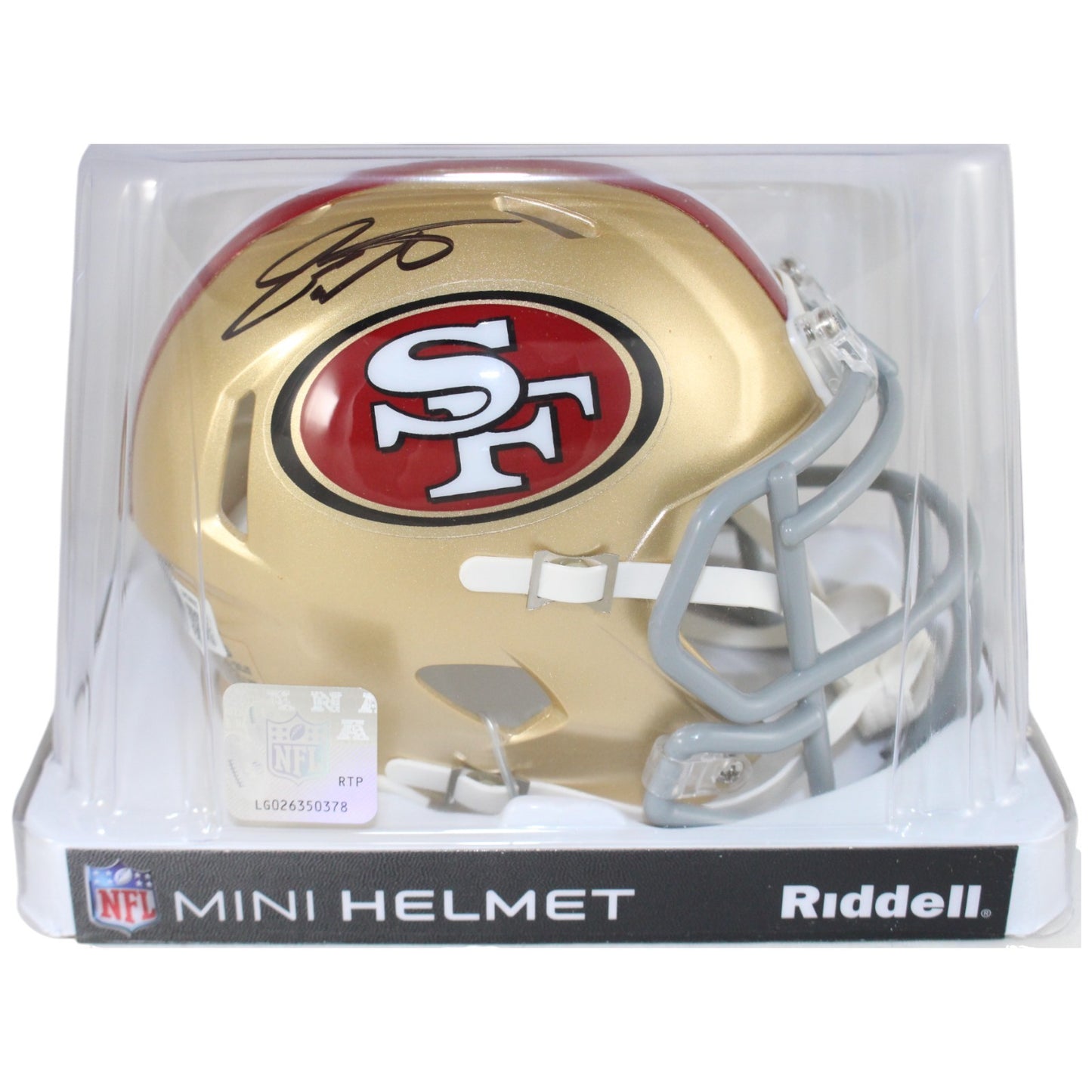Dee Winters San Francisco 49ers Autographed Mini Helmet Beckett Witnessed