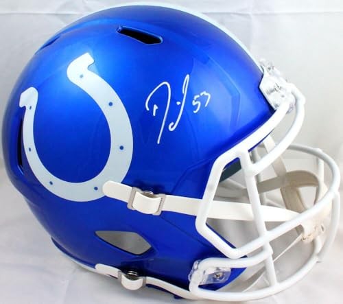 Darius Leonard Signed Indianapolis Colts Full Size Flash Speed Helmet