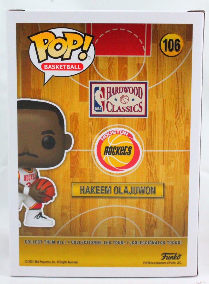 Hakeem Olajuwon Signed Houston Rockets Funko Pop Figurine #106