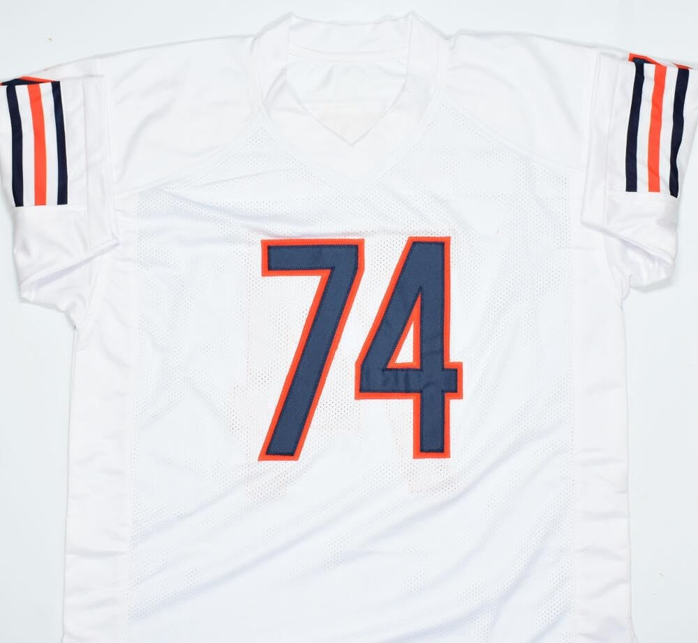 Jimbo Covert Signed Chicago Bears White Custom Jersey - HOF