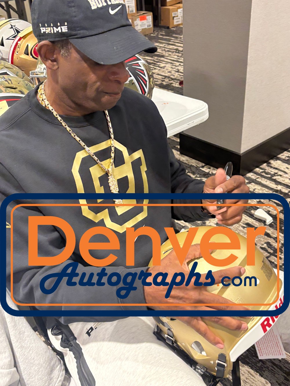 Deion Sanders Autographed Colorado Buffaloes Full Size Authentic Helmet