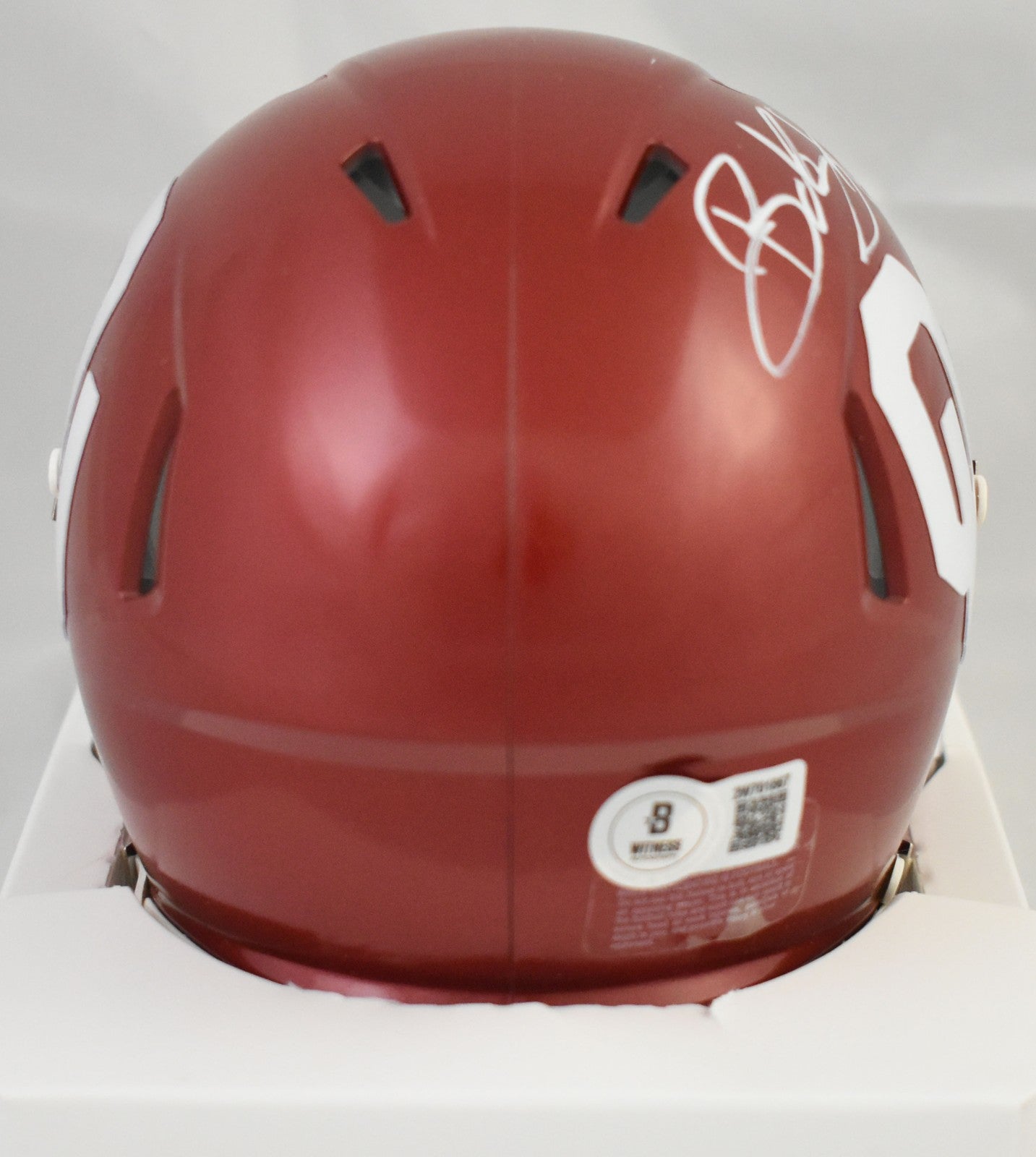 Bob Stoops Signed Oklahoma Sooners Mini Helmet