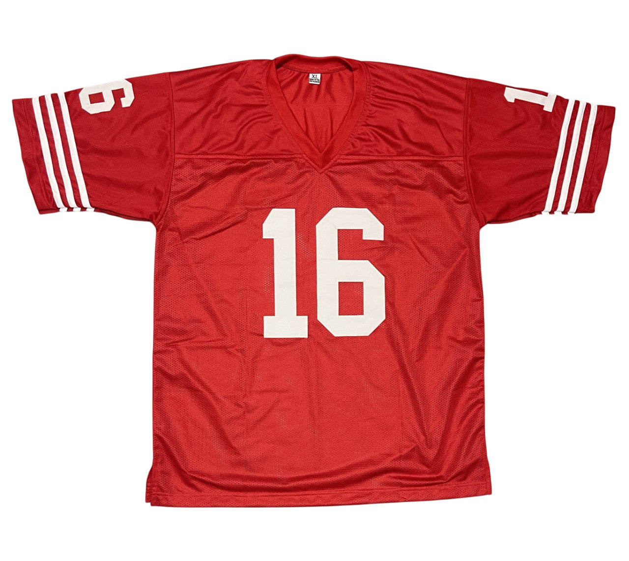 Joe Montana San Francisco 49ers Signed Custom Red Football Jersey