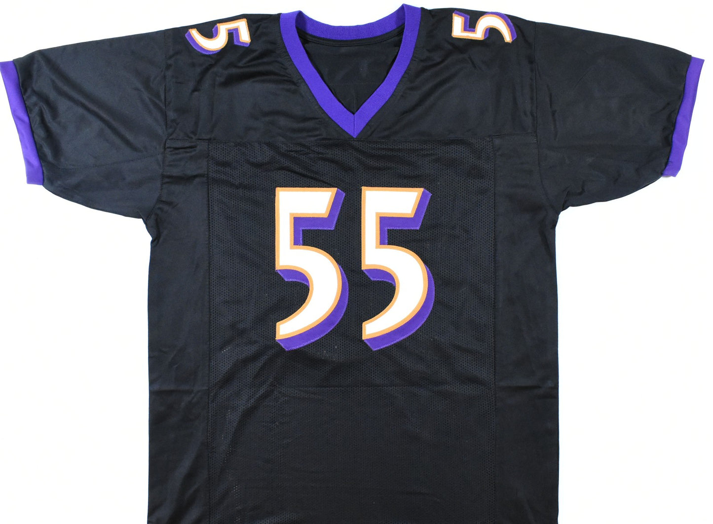 Terrell Suggs Autographed Baltimore Ravens Custom Black Jersey