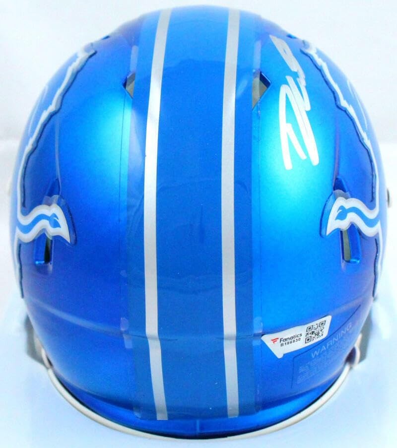 D'Andre Swift Signed Detroit Lions Flash Speed Mini Helmet