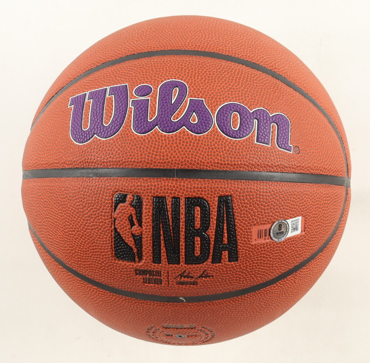 James Worthy Signed Los Angeles Lakers Logo Basketball