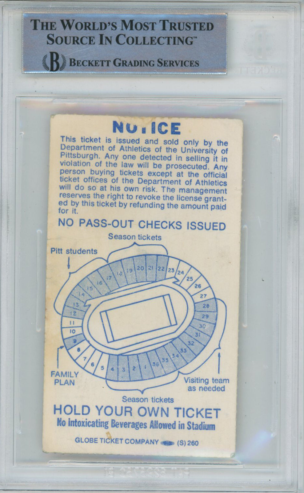 Tony Dorsett Signed 10/30/1976 Ticket Stub "All Time Rusher" Inscribed BAS