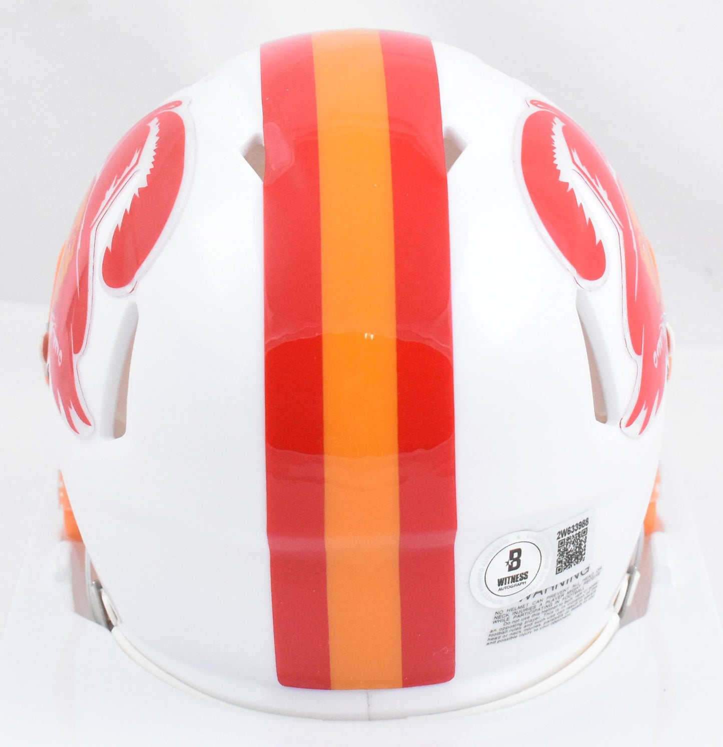 Mike Alstott Signed Tampa Bay Buccaneers 76-96 Speed Mini Helmet