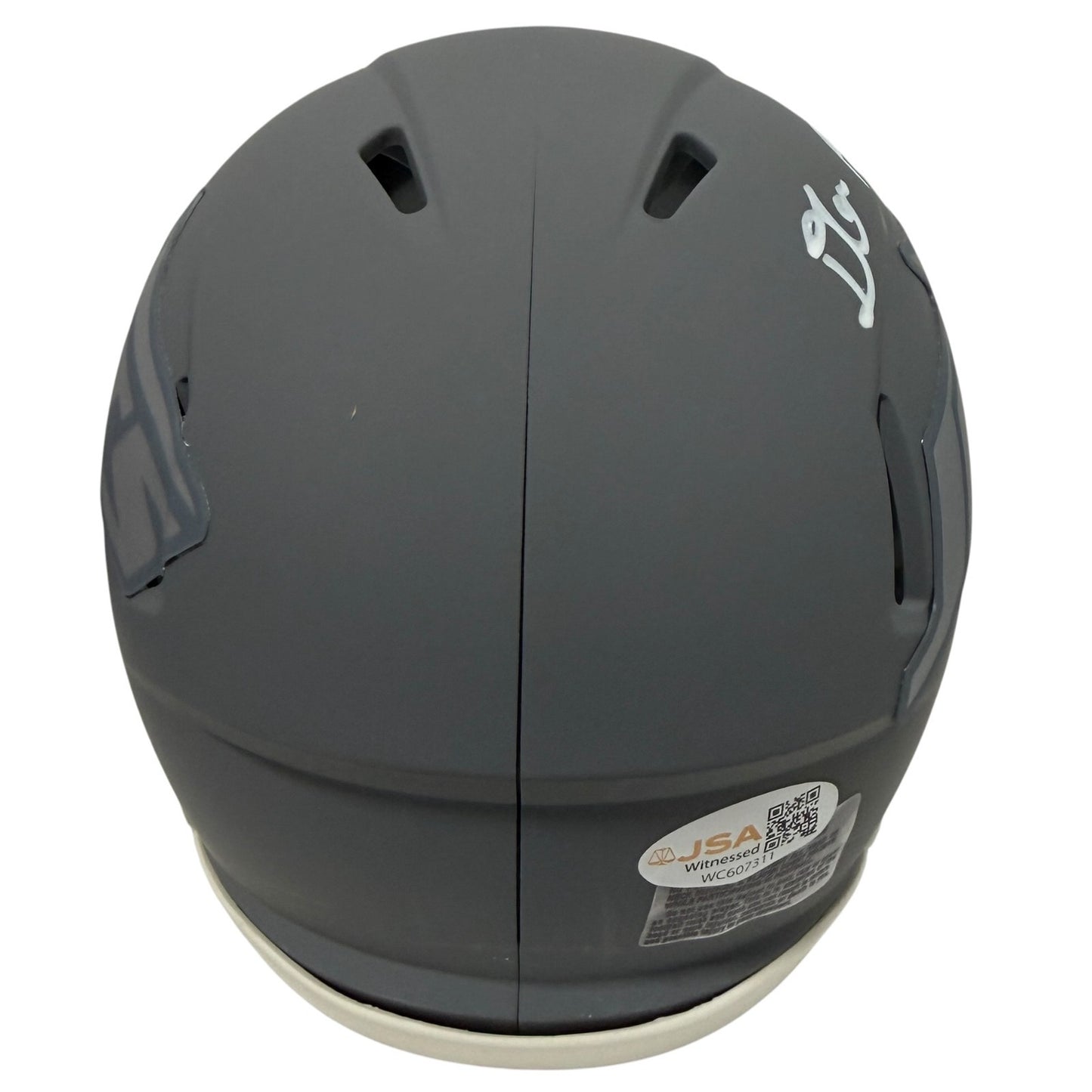 D'Angelo Ponds Signed New York Jets Slate Mini Helmet