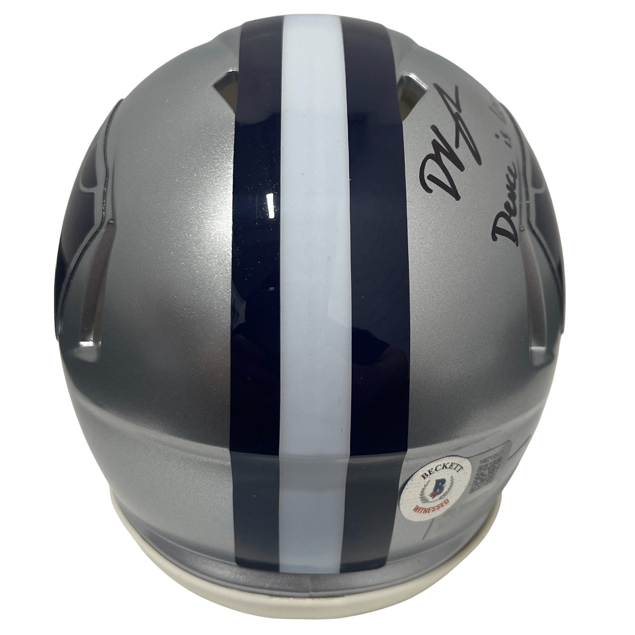 Deuce Vaughn Signed Kansas State Mini Helmet "Deuce is Loose!" Beckett COA