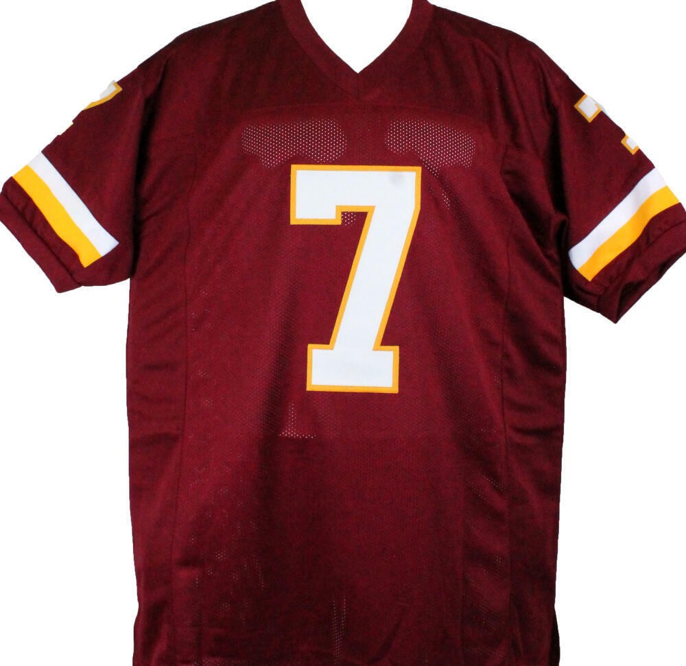 Joe Theismann Signed Washington Maroon Custom Jersey Inscribed SB Champs