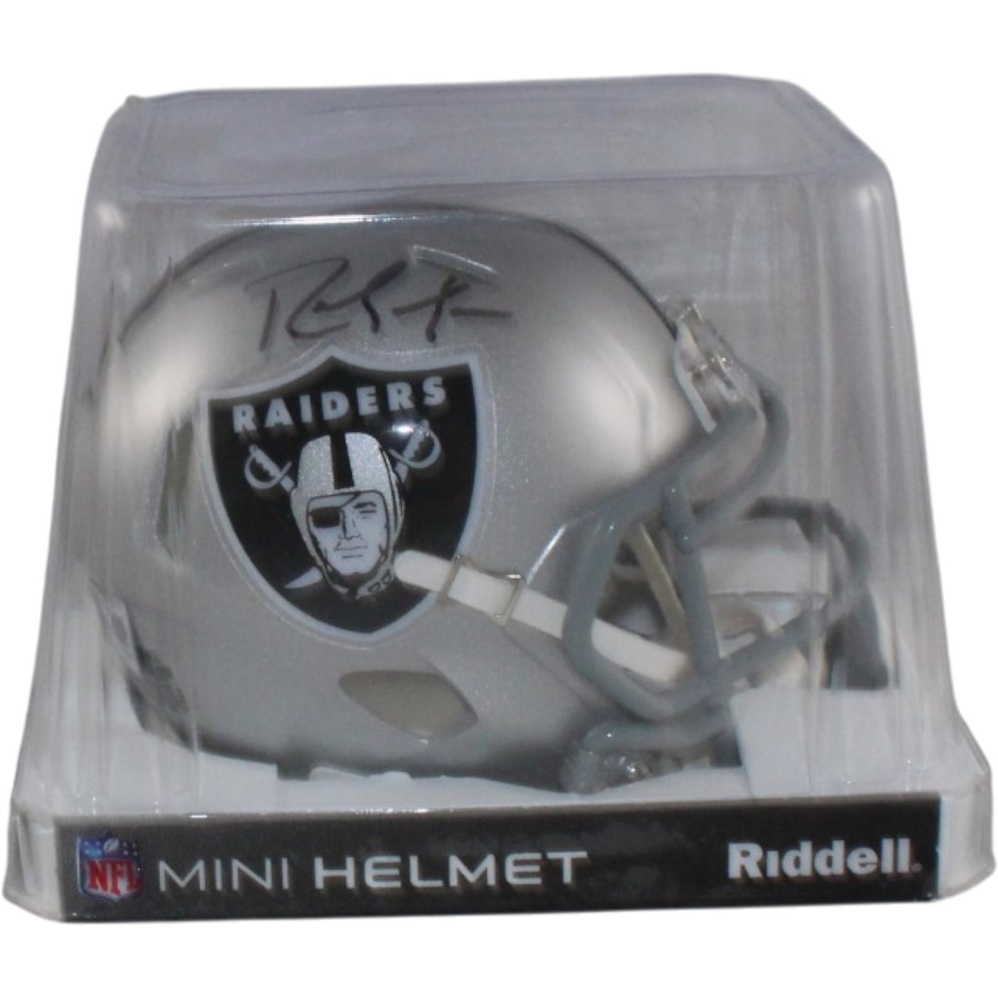 Randy Moss Signed Oakland Raiders Mini Helmet