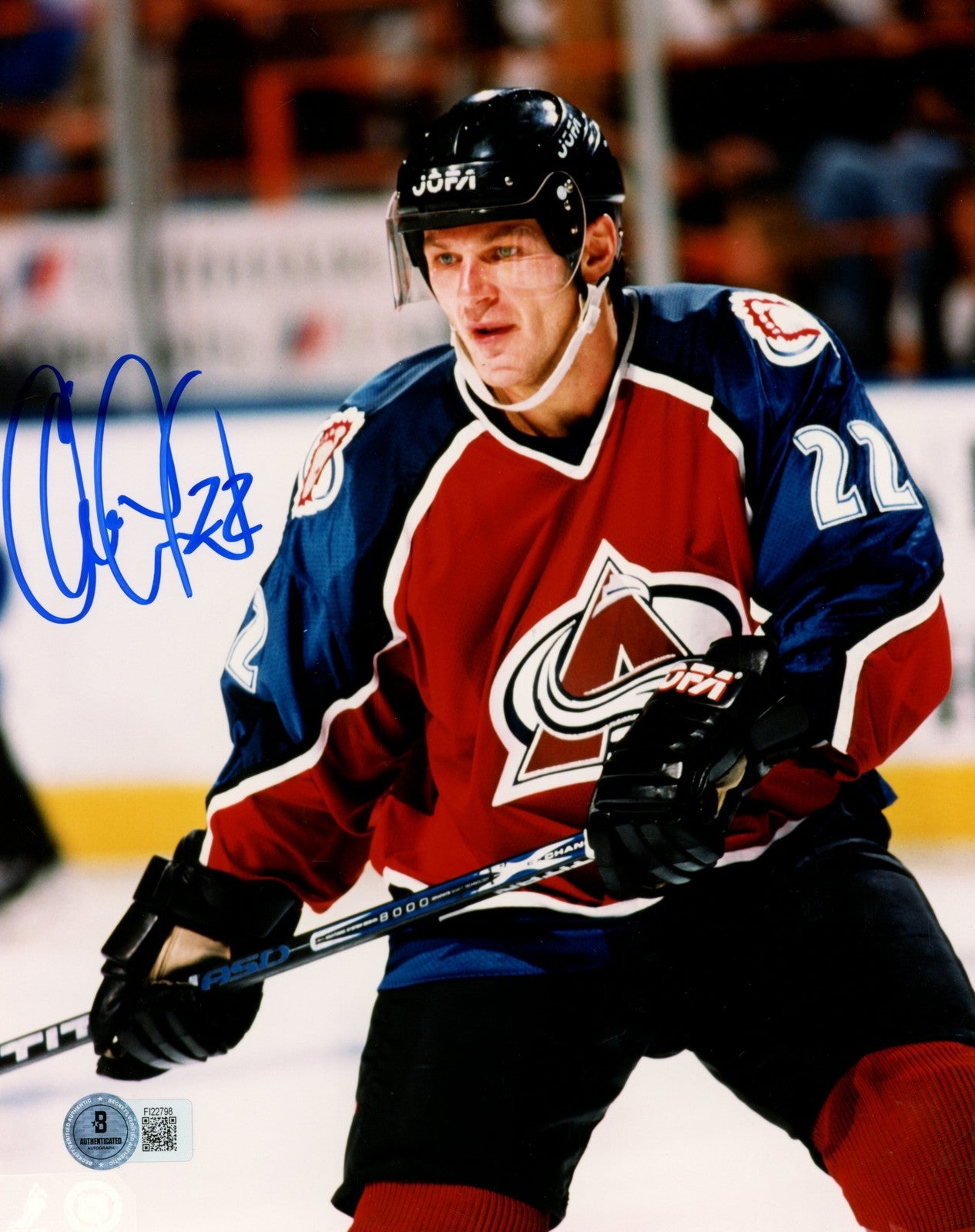 Claude Lemieux Signed Colorado Avalanche 8x10 Photo