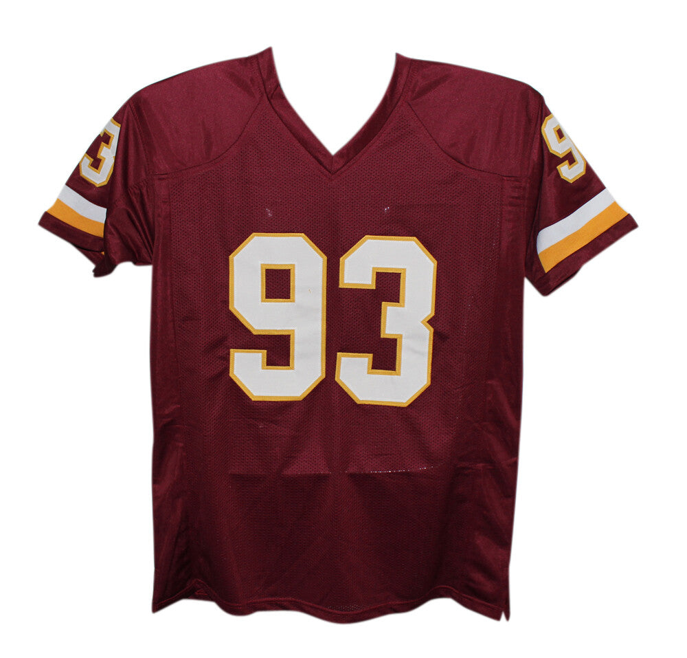 Jonathan Allen Autographed Washington Burgundy Custom Jersey (Beckett)