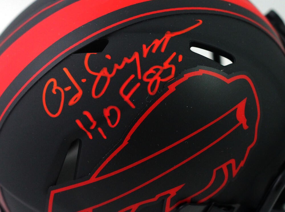 OJ Simpson Signed Buffalo Bills Eclipse Mini Helmet (HOF Inscription)