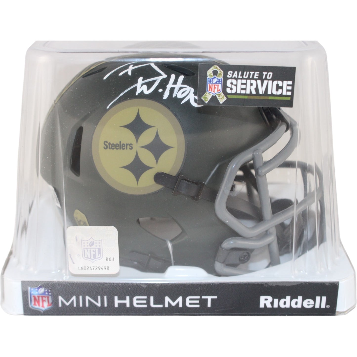 TJ Watt Pittsburgh Steelers Autographed 2025 STS Mini Helmet Beckett