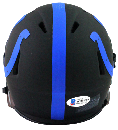 Darius Leonard Indianapolis Colts Eclipse Speed Mini Helmet BAS COA