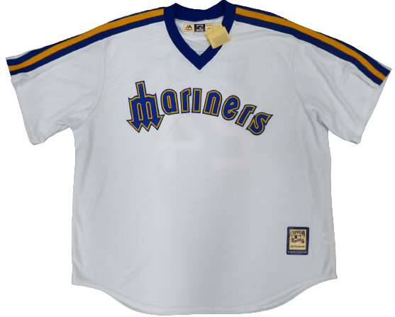 Ken Griffey Jr. Seattle Mariners Signed White Majestic Cooperstown Throwback Jersey (BAS & MCS Holo)