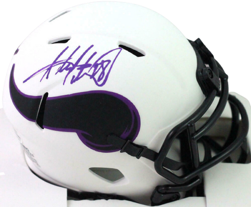 Adrian Peterson Minnesota Vikings Signed Lunar Speed Mini Helmet- (BAS COA), , 