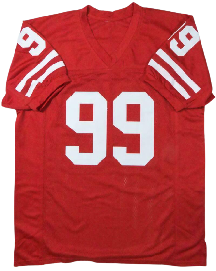 JJ Watt Wisconsin Badgers Signed Red College Style Jersey (JSA COA)