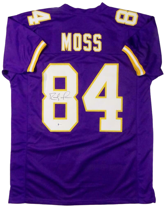 Randy Moss Minnesota Vikings Autographed Purple Pro Style Jersey - (BAS COA)